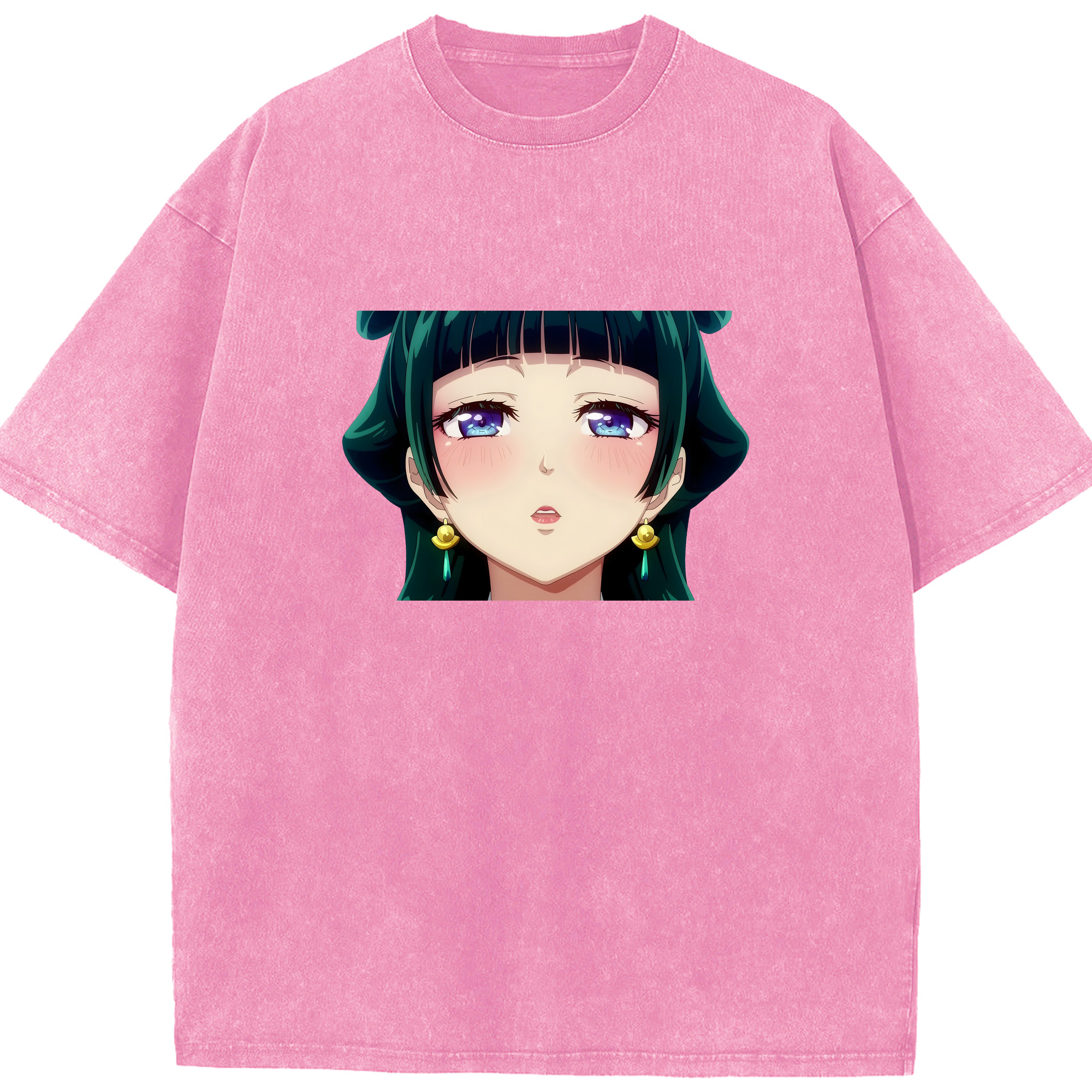 （画像用） 薬屋のひとりごと The Apothecary Diaries 綿100% ヴィンテージ風 半袖Tシャツ（フロントプリント）